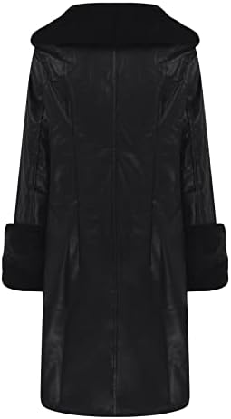 OVERMALNI ženski kožni ovratnik zimski modni rever Dugi rukav sa patentnim zatvaračem Plus Veličina casual Jackets Coat