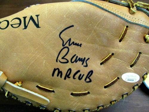 Ernie banke Mr Cub Chicago Cubs Hof potpisan Auto medalja 1. Baseman rukavica Jsa-potpisani MLB rukavice