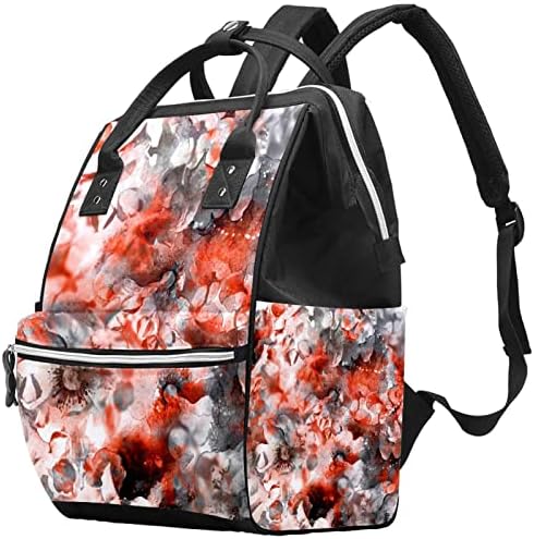 Guerotkr putni ruksak, ruksak za pelenu, ruksak pelena, apstraktni ružičasti cvjetni cvjetni uzorak