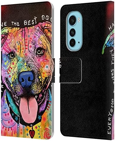 Dizajn kućišta za glavu zvanično licenciran Dean Russo best Dog Dogs 3 kožna maska za novčanik za knjige kompatibilna sa Motorola