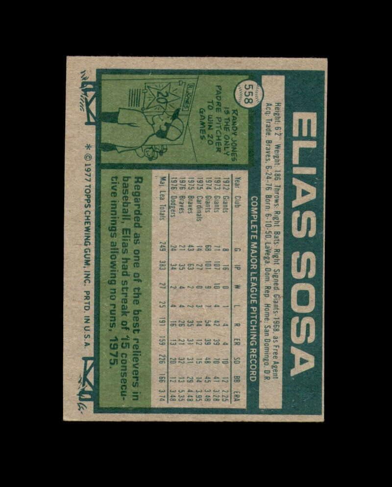 Elias Sosa potpisao je 1977. godine Los Angeles Dodgers Autograph