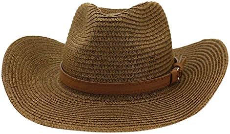 Široki kaubojski divlji šešir zapadnih muškaraca za muškarce kape kape na plaži slame podloga bejzbol kapice velike kape za žene