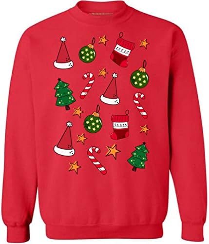 Nespretni stilovi ružna božićna dukserica Xmas božićni uzorak džemper