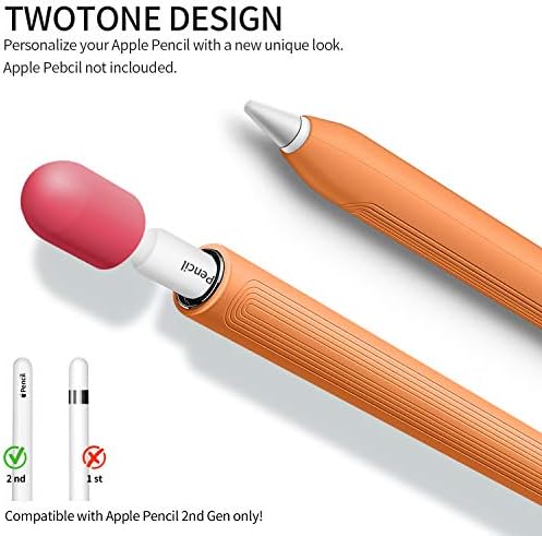 Tukellen poklopac za Apple Pencil 2nd generacije Case Skin Silikonski rukav, za Apple Pencil 2nd Generation Case