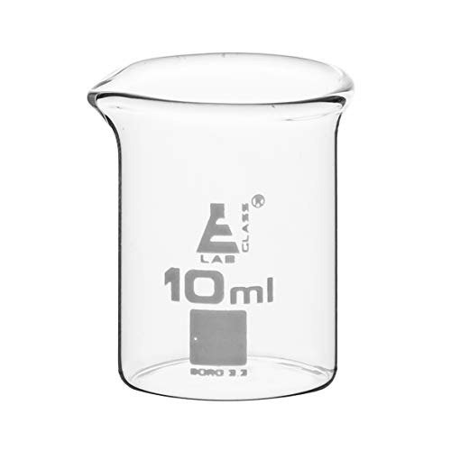 Čaša, 10ml - niska forma sa Negraduiranim - Borosilikatom 3.3 staklo-Eisco Labs