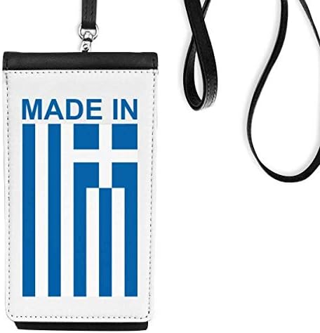 Napravljeno u Grčkoj Država Ljubav Telefon novčanik torbica Viseće mobilne torbice Crni džep