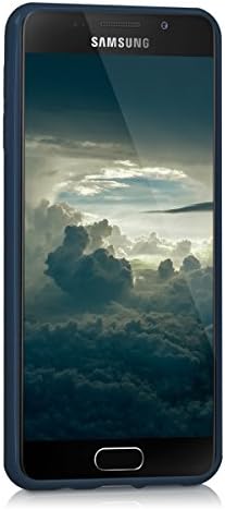 KWMobile futrola Kompatibilan je sa Samsung Galaxy A3 futrolom - Mekani vitki zaštitni TPU silikonski poklopac - tamno plava