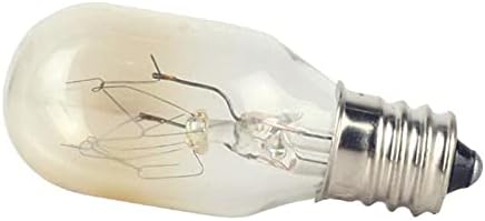 15w Kristalna sijalica soli E12 mala bazna dimna lampa 2700K toplo bijelo mikrotalasno svjetlo AC 120V sijalica za pećnicu 300 stepeni visokotemperaturna sijalica za mikrotalasne pećnice frižideri ventilatori šivaće mašine, 15 pakovanje