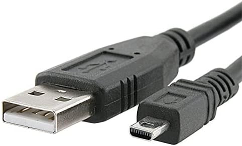 Crni USB 2.0 A do 8-pinski Mini B kabl sa feritom-1.5 M / 59 inča za Nikon CoolPix P90