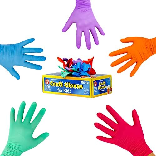 Hygloss proizvodi zanatske rukavice za djecu-nitrilne rukavice bez lateksa zaštitite ruke-višestruka upotreba-za jednokratnu upotrebu-5