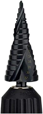XMEIFEITS industrijske bušilice Crni Speed Steel Titan Step Spiral Drill Groove konusne bušilice električni alati 4-32mm