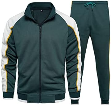 Tebreux muške trenerke 2 komada odjeća za jogging odijela Postavite casual sportske dugih rukava sportove