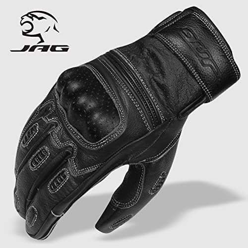 J. A. G. motociklističke rukavice, kožne perforirane motociklističke rukavice za muškarce sa zaštitom od zglobova, rukavice za motocikle