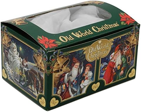 Old World Božić staklo vazduh ukras sa s-kukom i poklon kutija, Odjeća kolekcija