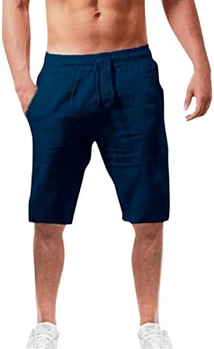 Muške sportske kratke hlače sa pamučnim posteljinom povremene kratke hlače Slaba rastere za muškarce