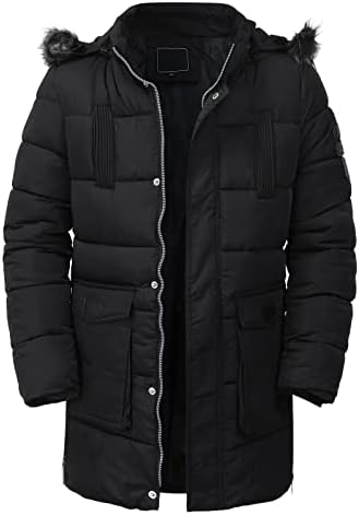 XXBR Tunic dolje jakne za muške, zimske pamučne podstavljene topli kaput srednji dugi kaput vjetroottno odjeća