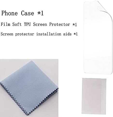 OujieTong Case kompatibilan je za Wiko Life 3 Telefon Case Wiko Life3 U316At CASE CASE CASE + Film Soft TPU zaštitni ekran BQ