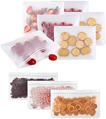 Hemoton Kids Snack Bag 8kom Resuable torba za hranu prozirna torba za zaptivanje voća i povrća frižider torba za skladištenje hrane