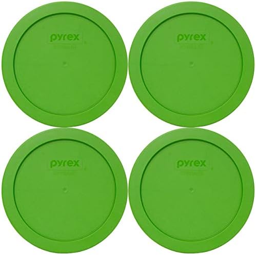 Pyrex 7201-PC Lawn Green okrugli plastični poklopac za čuvanje hrane, proizveden u SAD-u-2 Pakovanje