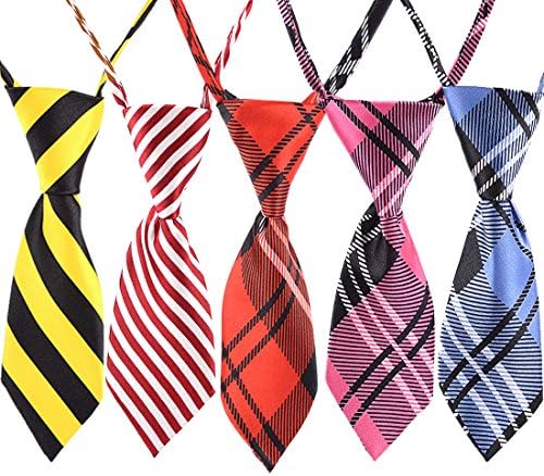Ioy ručno izrađeni kravata za kućne ljubimce - podesiva kravata za vrat 7.8 -15.7 Modna pruga dizajna luka kravata za pse navratnik