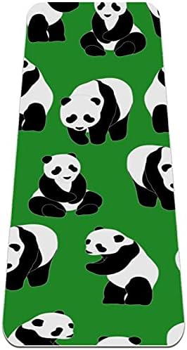 Mamacool prostirka za jogu slatka Panda Zelena ekološka podloga za neklizajuće fitnes vježbe za Pilates i vježbe na podu