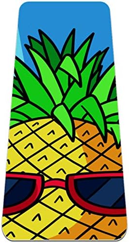 Siebzeh plavi ananas Premium Thick Yoga Mat Eco Friendly Rubber Health & amp; fitnes non Slip Mat za sve vrste vježbe joge i pilatesa