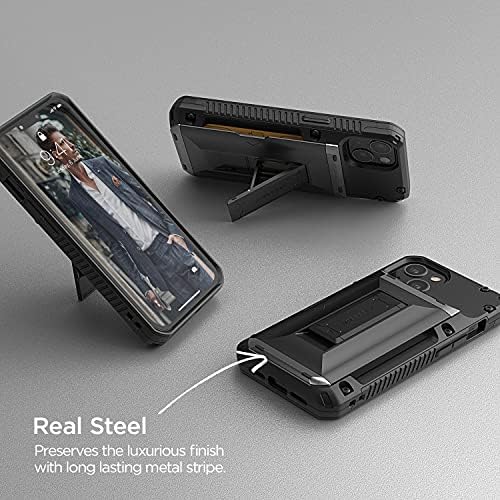 VRS Design Damda Glide Hybrid, Funkcionalna čvrsta futrola kompatibilna za iPhone 13 Case crna