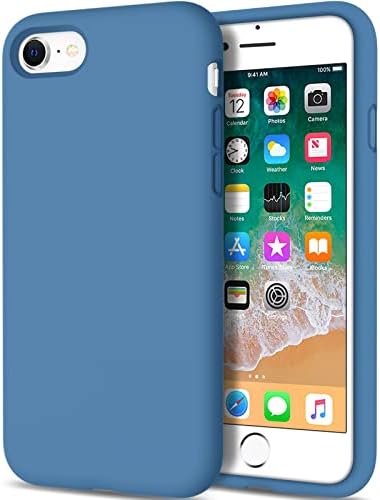 Anuck iPhone se Case 2022/2020, iPhone 8 futrola, iPhone 7 futrola, neklizajući tekući silikonski gel gumeni branik futrola Soft Microvladici