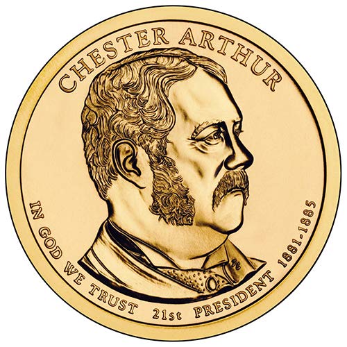 2012 P Pozivi A BU Chester Arthur Predsjednički dolar koji se može izmijeniti