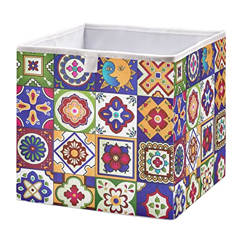 Mandala Talavera pločice Cube Storage Sklopivi kocke za pohranu Vodootporna igračka za kocke Kante za dječje igračke Rasadni orke