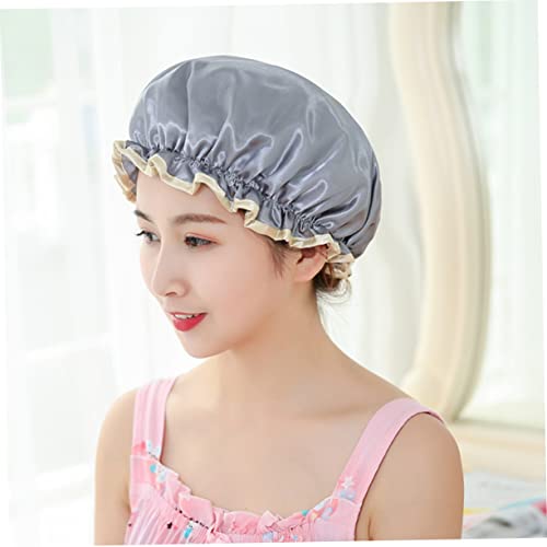 Fomiyes 4pcs turban za žene šampon kapica za tuširanje elastična kap za spavaće kape za žene satensku glavu kape za kupanje ženske