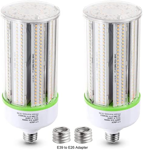 2-Pack 50W kukuruzna LED sijalica, E26/E39 led Sijalice,120-277v 5000k,LED zamjena HID HPS živine pare CFL Metalhalogena lampa za