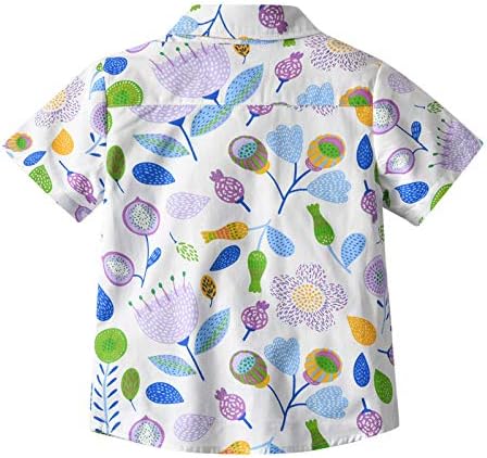 Majica rukav za odjeću cvjetni bowtie vrhovi baby toddler Boys Button Short Kids Boys Tops Teen Boys Odeća 16 18