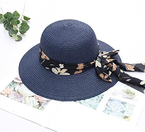Ljetni šeširi za žene široka bongracija Ženska slama na plaži Mali djevojka Sun Cap Sklopivi dame šeširu