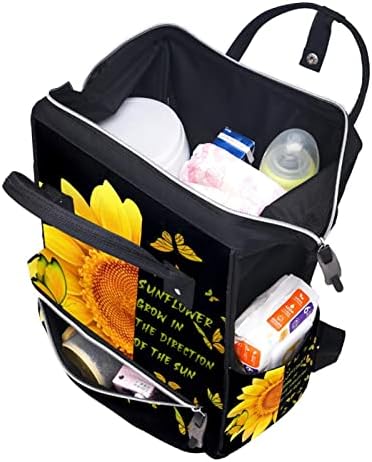 Guerotkr putnički ruksak, vrećice za pelene, ruksak pelena, leptir i suncokret moto