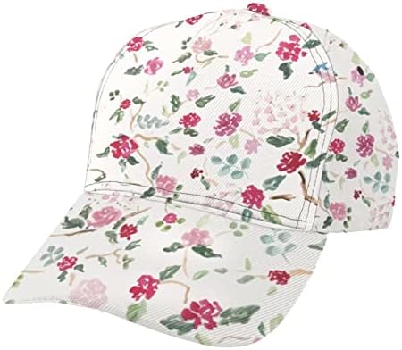 Cvjetna bejzbol kapa za žene modni ljubičasti podesivi kaput mahani profil manji profil kapu za planinarenje za zaštitu od sunca