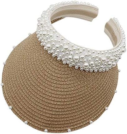 Pečevine na plaži za žene široki rub pakiranja ljetna plaža vizirka šešir za sunčanje zaštitno putovanje plaže bejzbol kape