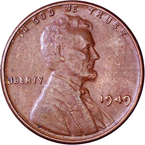 1949 Lincoln pšenični cent 1C o necrtenom
