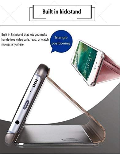 ISADENSER kompatibilan sa Samsung S21 Ultra kućištem, Galaxy S21 Ultra Case Flip Plating ogledalo šminke Glitter Slim Shockproof Full
