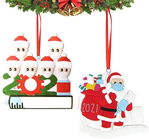 2021 Božić Ornament Santa Claus Decor Božić Tree Viseći Privjesak Maskirani Santa Claus Privjesak Božić Ukrasi Santa Claus Privjesak