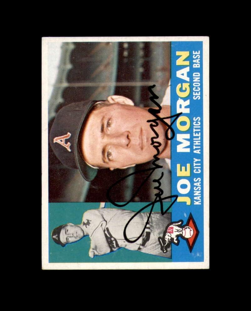 Joe Morgan potpisao je 1960. topps Kansas City Athletics