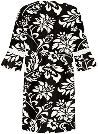 ayaso ljetne haljine za žene 2023 Fashion Fresh štampani V-izrez 3/4 rukavi Mini haljina Casual Elegant Boho Beach Sundress