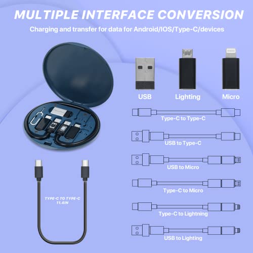 RisingStar USB adapter za pretvorbu kabela, više tipa Converter Line Converter Tip munja C Micro Alat za prijenos podataka Sadrži