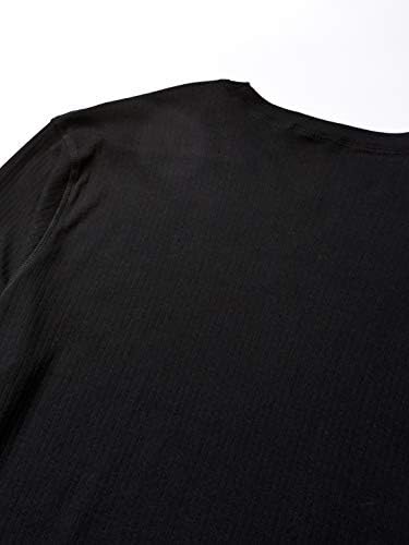Muškarci USA Classic Design Fleece obložen osnovnim slojem Performanse vrhunske majice s dugim rukavima