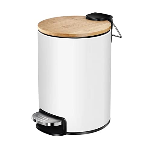 Liruxun poklopac kante za smeće od nerđajućeg čelika Step-on kontejner za smeće kanta za smeće za kuhinjsko kupatilo spavaća soba