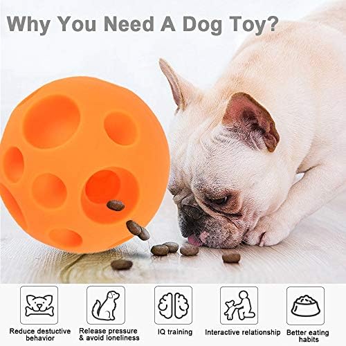 Kuglice za pse, kugla za pse loptu Dizalica za hranu TOY TRIKY Tretman Kugla Zabava Interaktivna igračka za igračke za pse Igračka